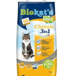 BIOKAT'S Classic 3in1 nisip pentru pisici, din bentonita 18 L, BIOKAT'S