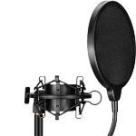 Suport microfon Mozos MKIT-STAND, de birou, Negru, Mozos