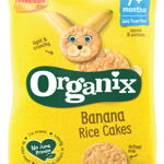 Rondele din orez expandat cu Banane, +7 luni, eco-bio, 50g - Organix, Organix