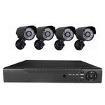 Sistem Supraveghere Cctv Kit Dvr 4 Camere Exterior/interior, 1 Hdmi,negru, OEM