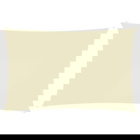 Pânză parasolar, crem, 3x6 m, țesătură oxford, dreptunghiular