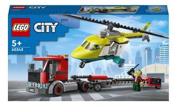 LEGO® City Transportul elicopterului de salvare 60343, LEGO