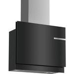 Hota decorativa de perete Bosch DWF67KM60, TouchControl, 710 mc/h, 2 motoare, 60 cm, Sticla neagra, Bosch