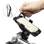 Suport Bicicleta Telefon Spigen Elastic Grip (A250) Negru