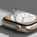 Set 3 folii protectie transparente TPU Ringke Dual Easy compatibila cu Apple Watch 4/5/6/7/8/SE 44/45mm, Ringke