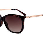 Guess, Ochelari de soare cu lentile in degrade, Auriu, Negru, 58-17-135