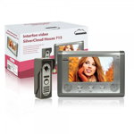 Interfon video cu 1 monitor model SilverCloud House 715 cu ecran LCD de 7 inch, PNI