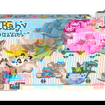 Puzzle Baby Driving Animals 19 Piese