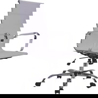 Scaun birou operational MYRIA 3503WH, plasa, alb