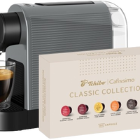Tchibo Cafissimo Pure Plus Grey espressor capsule + 60 capsule Cafissimo Classic Collection CADOU, Tchibo