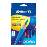 Creioane Color Lacuite, Set 36 Culori, Sectiune Hexagonala