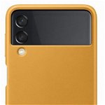 Galaxy Z Flip 3 (F711) - Capac protectie spate Leather Cover - Mustard, Samsung