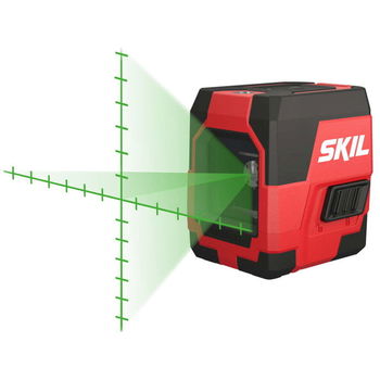 Nivela laser cu linie in cruce, lumina verde (520 nm), accu Li-Ion, +- 0,5 mm/m, raza actiune 20m, include trepied