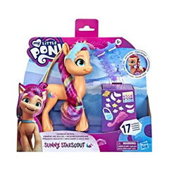 Figurina My Little Pony - Rainbow Reveal, Sunny Starscout, 17 accesorii, 15 cm