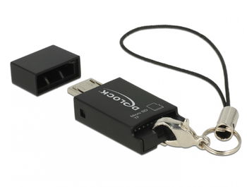 Cititor de carduri micro USB-B OTG la Micro SD, Delock 91738, Delock