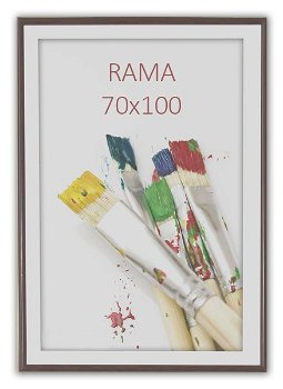Rama Foto Plastic, Argintie 70x100 Cm