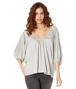 Imbracaminte Femei Norma Kamali Gypsy Top Light Grey, Norma Kamali