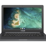 Laptop Asus ChromeBook C403NA-FQ0093, Intel Celeron Dual Core N3350, 14inch, RAM 4GB, eMMC 32GB, Intel HD Graphics 500, Chrome OS, Dark Grey