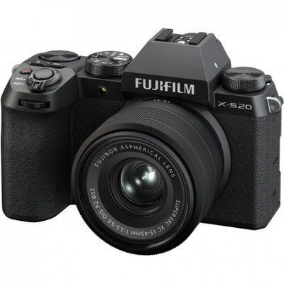 Aparat Foto Mirrorless Fujifilm X-S20, 26.1 MB + Obiectiv XF 16-50mm, Black