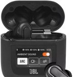 Casti JBL Tour Pro 2, True wireless, Bluetooth, In-ear, Microfon, Noise cancelling, negru