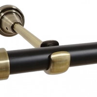 Galerie simpla duo fara inele DOP /19 - negru/aur antic, Casa Deco Logistics