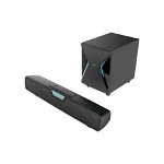Boxe Edifier Gaming Soundbar, RMS 86W (2 x 18W, 1 x 50W), BT/USB/OPT/AUX, Negru
