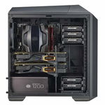 CARCASA COOLER MASTER. MasterCase Pro 3, window version, mini-tower, mATX, 2* 140mm fan (incluse), I/O panel, black "MCY-C3P1-KWNN", nobrand