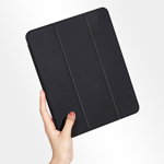 caz USAMS Winto iPad Pro 12.9 „2020 negru / negru IPO12YT01 (US-BH589) Smart Cover, Usams