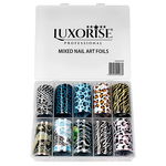 Set Folii Transfer LUXORISE #52 Fantasy Camouflage, 10 buc, LUXORISE Nail Art