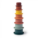 Set Jucarii Montessori Cupe pentru Stivuire din Silicon - 7 Piese, Nurio