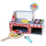 Cuptor Ecotoys Pentru Pizza din Lemn + Accesorii, Ecotoys