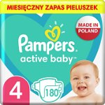 Scutece Pampers Active Baby 4, 9-14 kg, 180 buc., Pampers