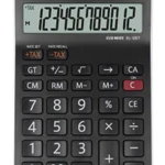 Calculator de birou, 12 digits, 176 x 112 x 13 mm, dual power, SHARP EL-125TWH - negru/alb, Sharp