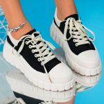 Pantofi Sport, culoare Negru, material Textil - cod: P9286, ABC