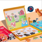 Puzzle magnetic cu piese mari si plansa, 