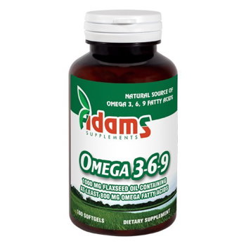Omega 3-6-9 Ulei din Seminte de In, 100 capsule