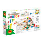 Joc de constructie Helicopter 3 in 1 Constructor Junior, 80 piese, + 4 ani, Alexander Toys, 