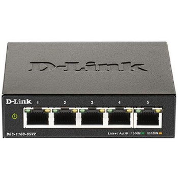 D-Link Switch D-Link DGS-1100-05V2, 5 ports Gigabit, D-Link