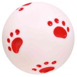Trixie, jucărie minge cu labute câini, cu sunet, Vinil, 10cm, multicolor, TRIXIE