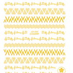 STICKER UNGHII GOLD - CB036