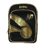 Ghiozdan Harry Potter Golden Snitch, 2 compartimente interioare, si 1 buzunar exterior, impermeabil, 38 x 27.5 x 11 cm, negru 93541, Christina Diamonds