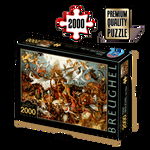 Puzzle Pieter Bruegel cel Bătrân - puzzle adulți 2000 piese - The Fall of Rebel Angels, D-Toys