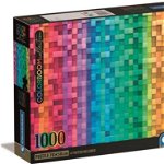 Clementoni CLE puzzle 1000 Compact Colorboom Pixel 39782, Clementoni