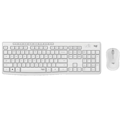 Kit wireless tastatura si mouse Logitech MK295 Silent US int. layout White 920-009824