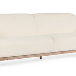 Canapea 3 locuri Detroit, Bizzotto, 232 x 87 x 82 cm, lemn de frasin/poliester Boucle, natural, Bizzotto