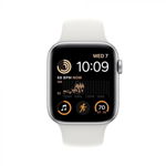 APPLE Watch SE 2 GPS, 40mm Silver Aluminium Case, White Sport Band