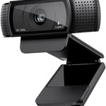 CAMERA WEB Logitech Webcam C920,HD PRO 1920x1080, 15MP Sensor, Microfon, Carl Zeiss lens, USB 2.0 "960-001055"  (include timbru verde 0.01 lei), LOGITECH