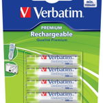 ACUMULATOR VERBATIM  AAA NiMH 1000mAh blister 4PK (49942), VERBATIM