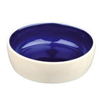 Castron Ceramic 0.3L/12cm crem/albastru, TRIXIE