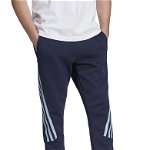 adidas Sportswear, Pantaloni sport conici cu logo, Albastru marin, 2XL